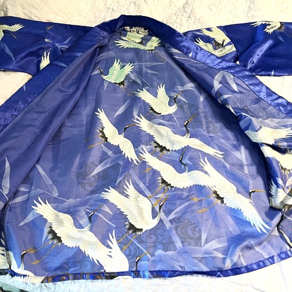Vintage Juguemm Crane Kimono - Picture 5 of 7